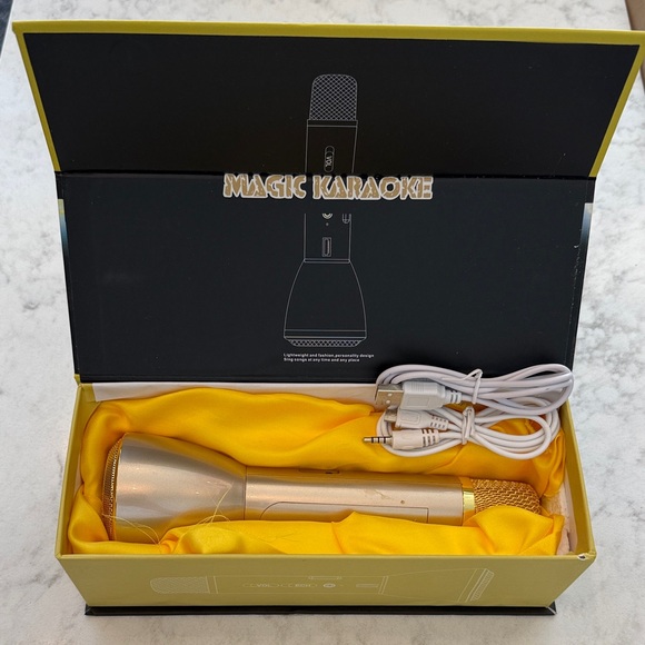 Other - Magic Karaoke Microphone with Gold Finish